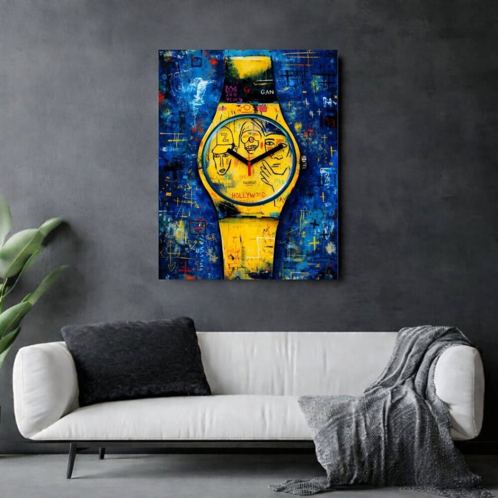 Canvas ( 30x40 ) Contemporary Watch Art Print – Modern Abstract Luxury Wall Art